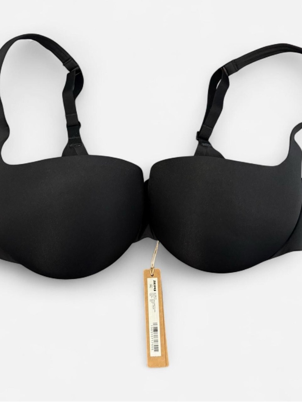 SKIMS Black Seamless T-Shirt Bra